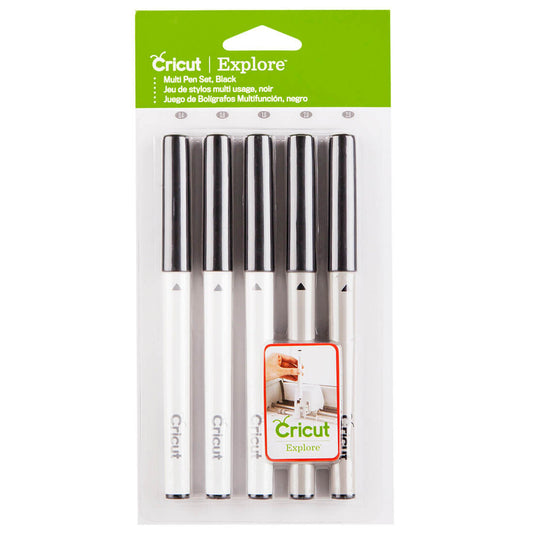 Cricut Explore/Maker Multi-Size Pen Set 5-pack (Black)